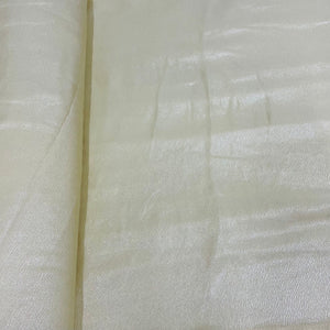 Beige Silver Crush With Foil Georgette Satin Fabric - TradeUNO