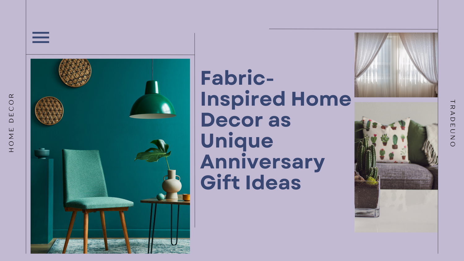View of Fabric-Inspired Home Decor as Unique Anniversary Gift Ideas – TradeUNO ...