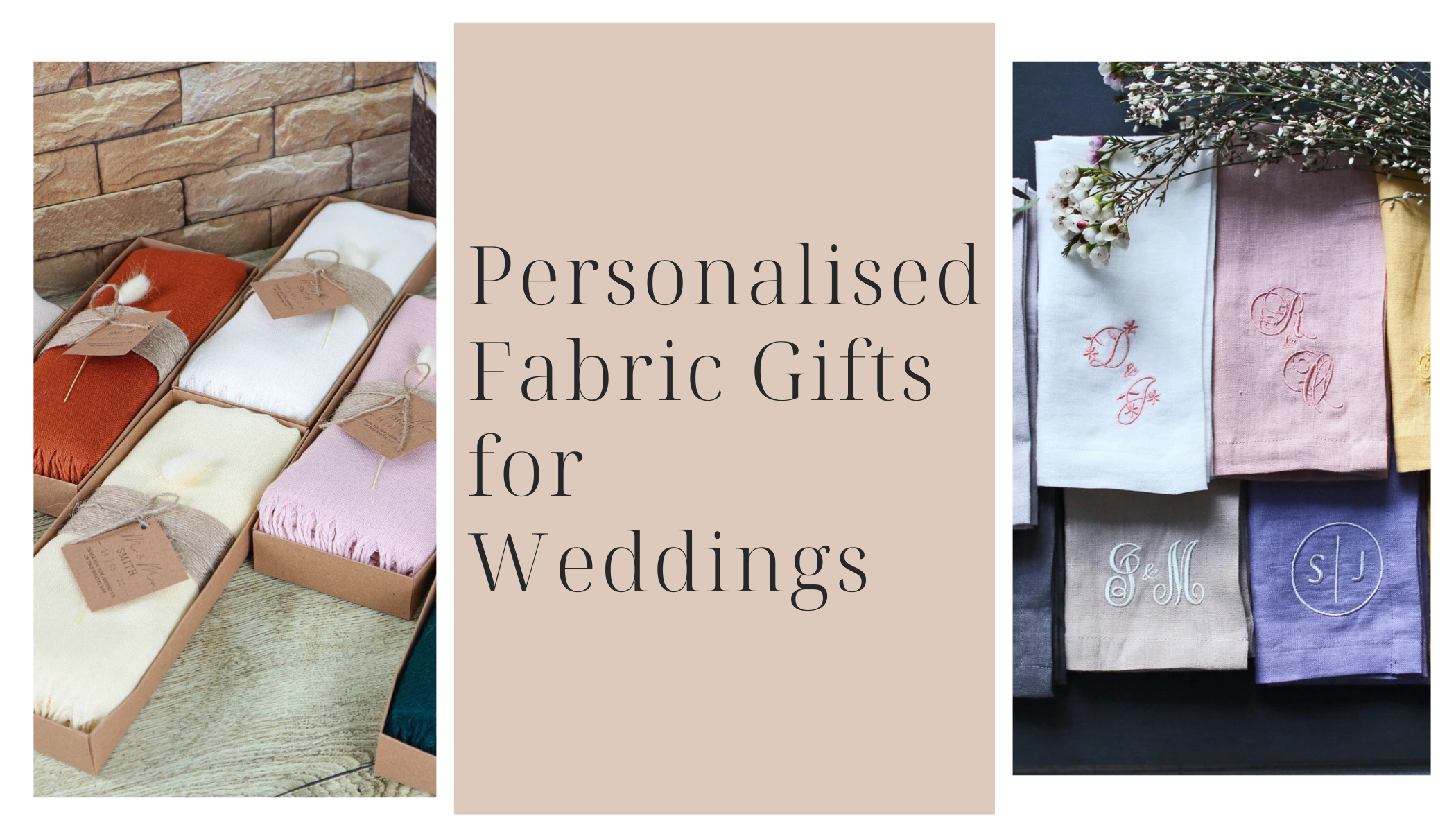 Personalised Fabric Gifts for Weddings Trade Uno