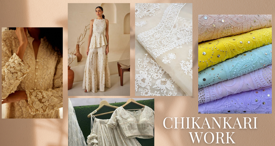 Chikankari Work Fabric Online India