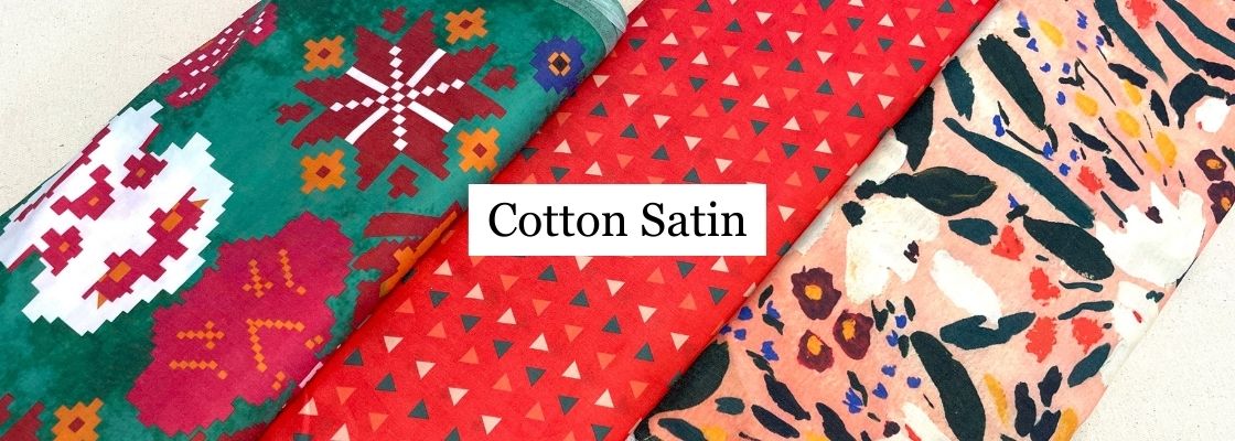 Buy Cotton Satin Fabric Online India