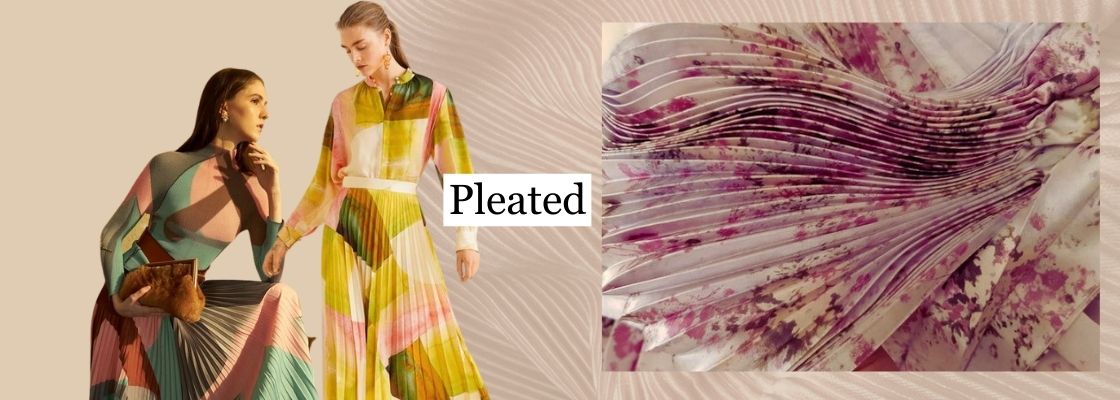 Pattern Pleated Fabric Online