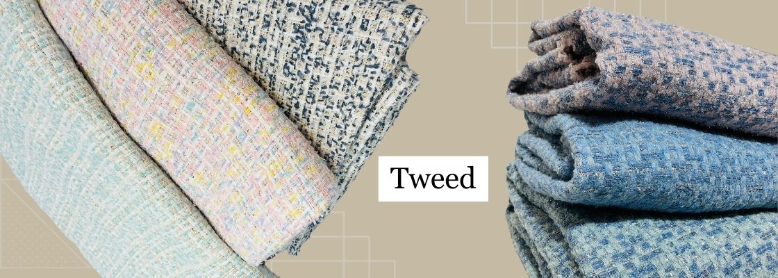 Buy Tweed Fabric Online India