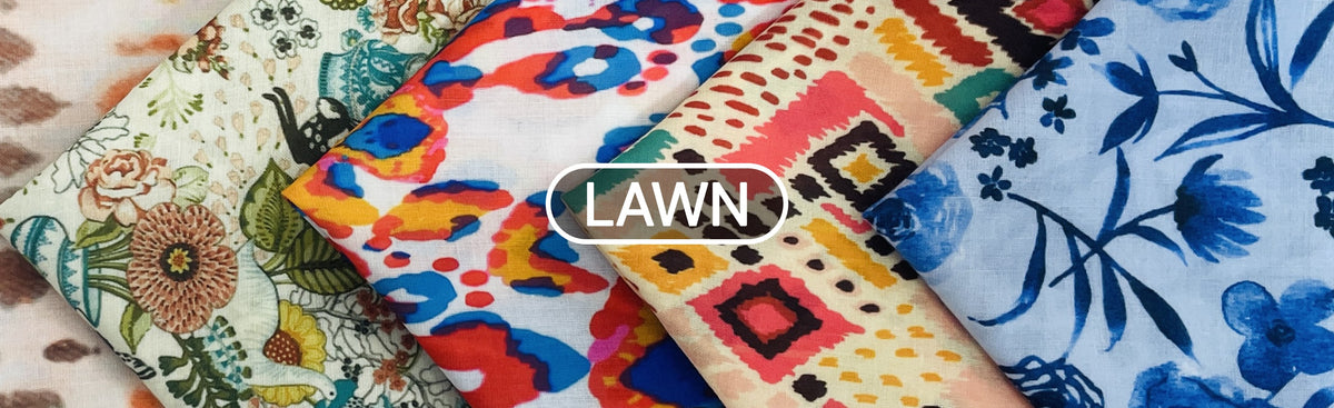 Buy Lawn Cotton Fabric Online India Lawn Suits