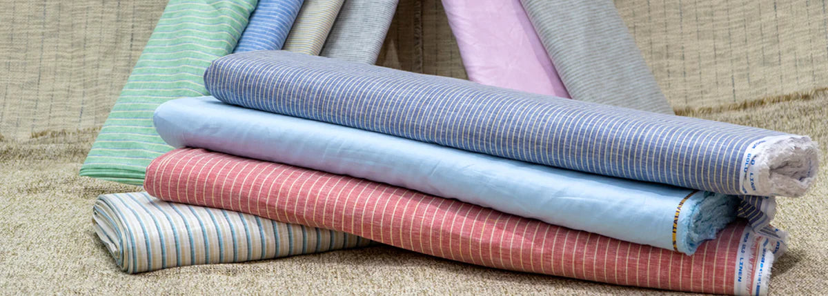 Buy Striped Fabric Material Online in India