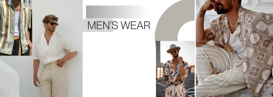 Men's wear banner