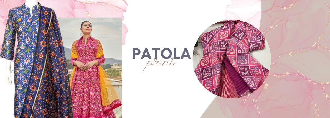 Buy patola print fabric online 