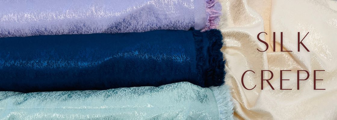 Buy Silk Crepe Fabric Online at TradeUNO