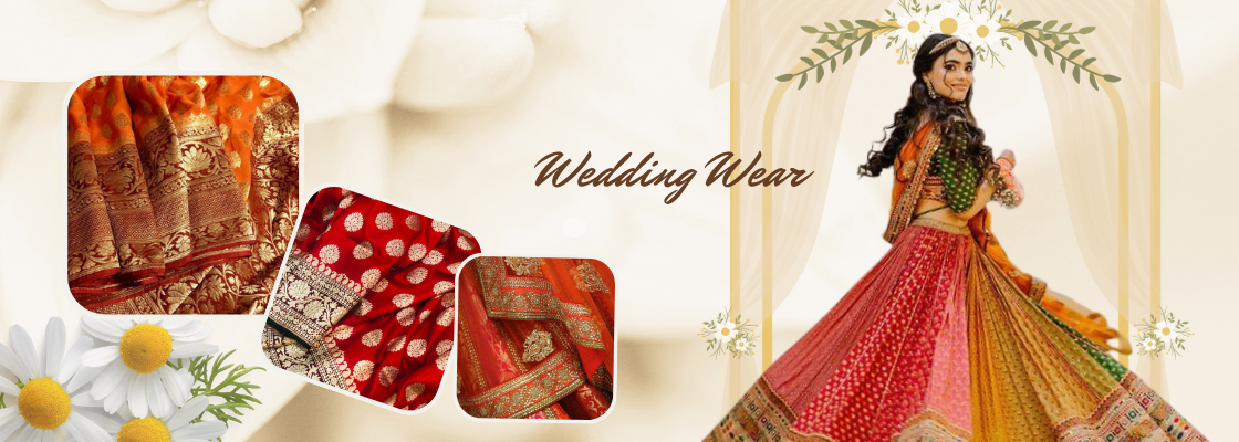 Weeding Cloth Collection Wedding & Bridal Fabric Online | Silk, Net, Brocade – TradeUNO Fabrics