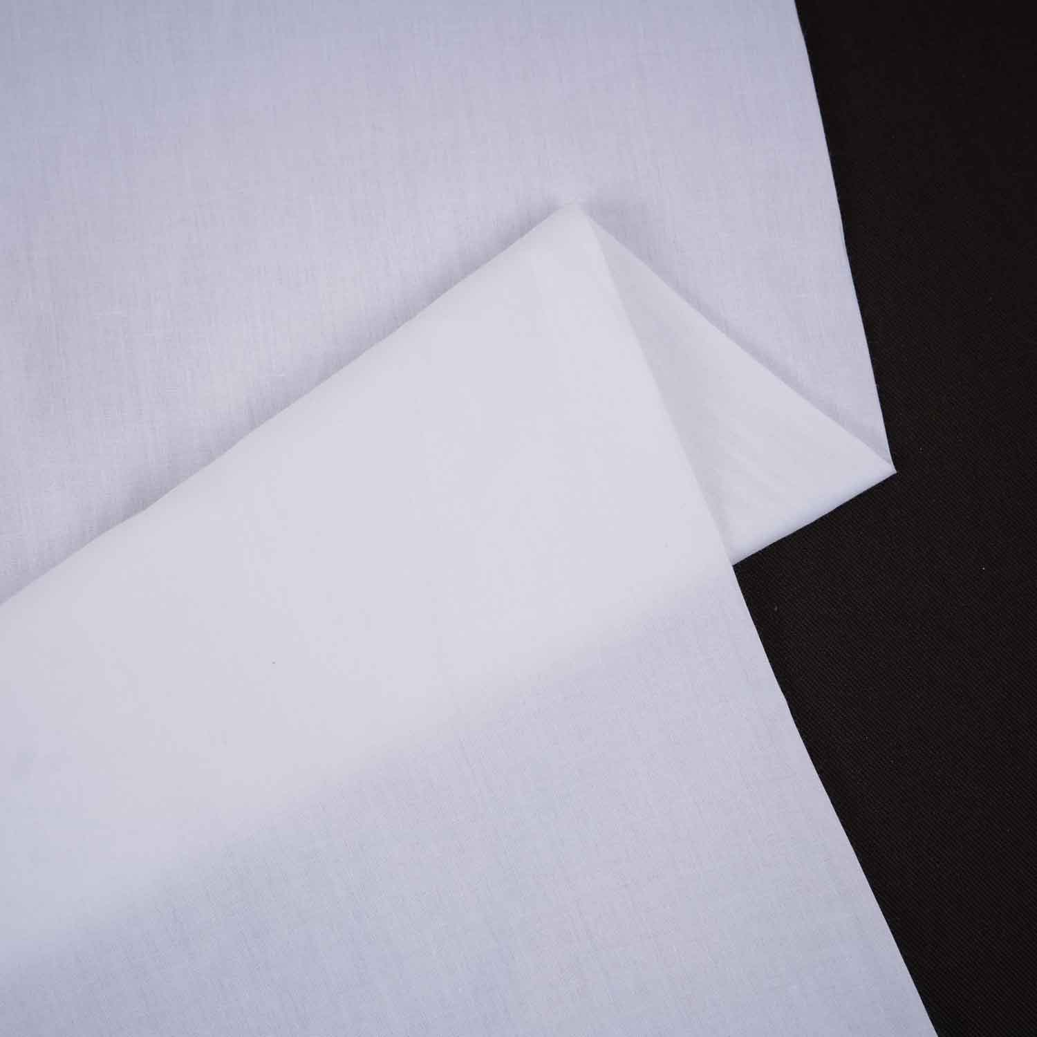 White Solid 80/132*100 Poplin Fabric DT-29006 - TradeUNO