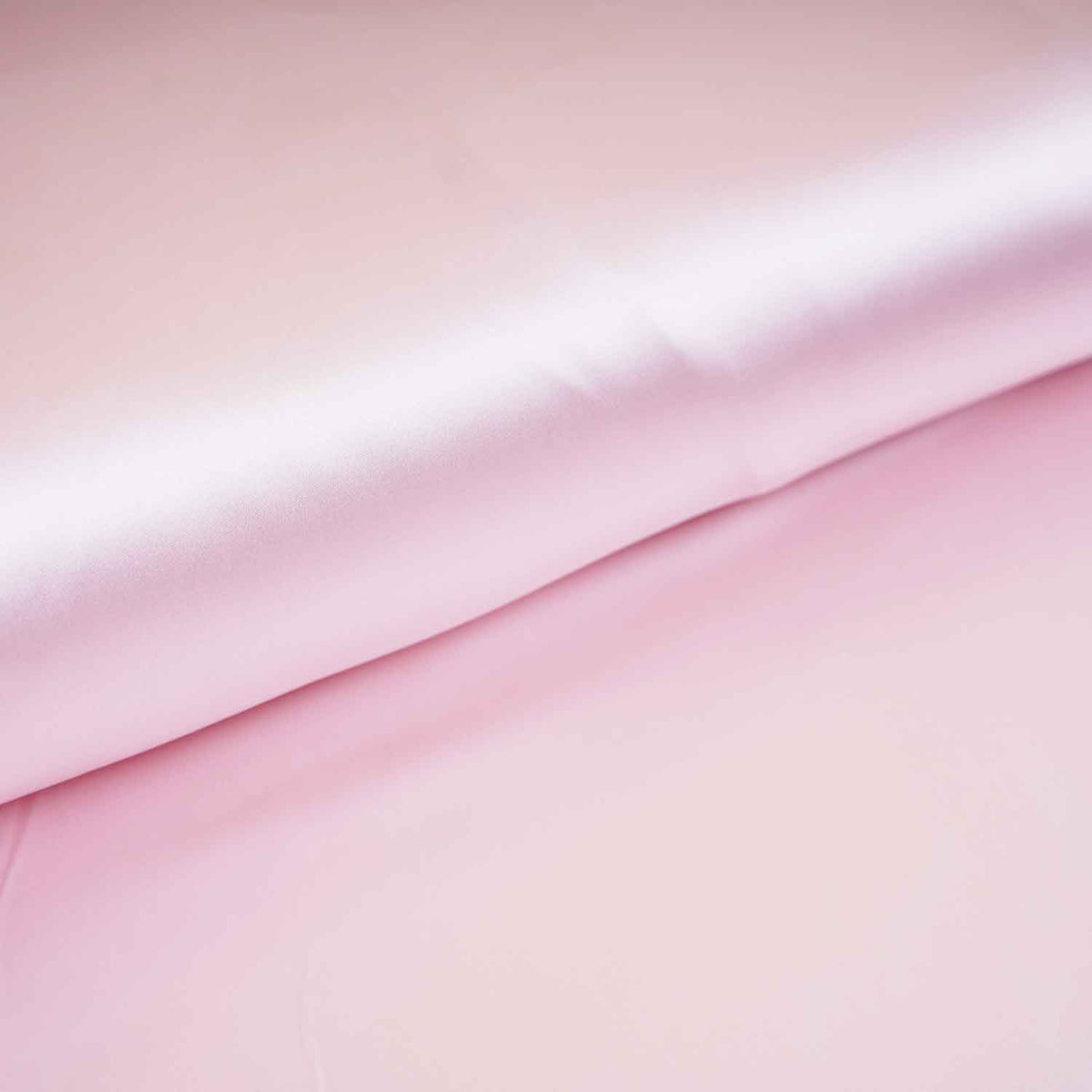 Baby Pink Solid Celina Satin Fabric OE-29007 - TradeUNO