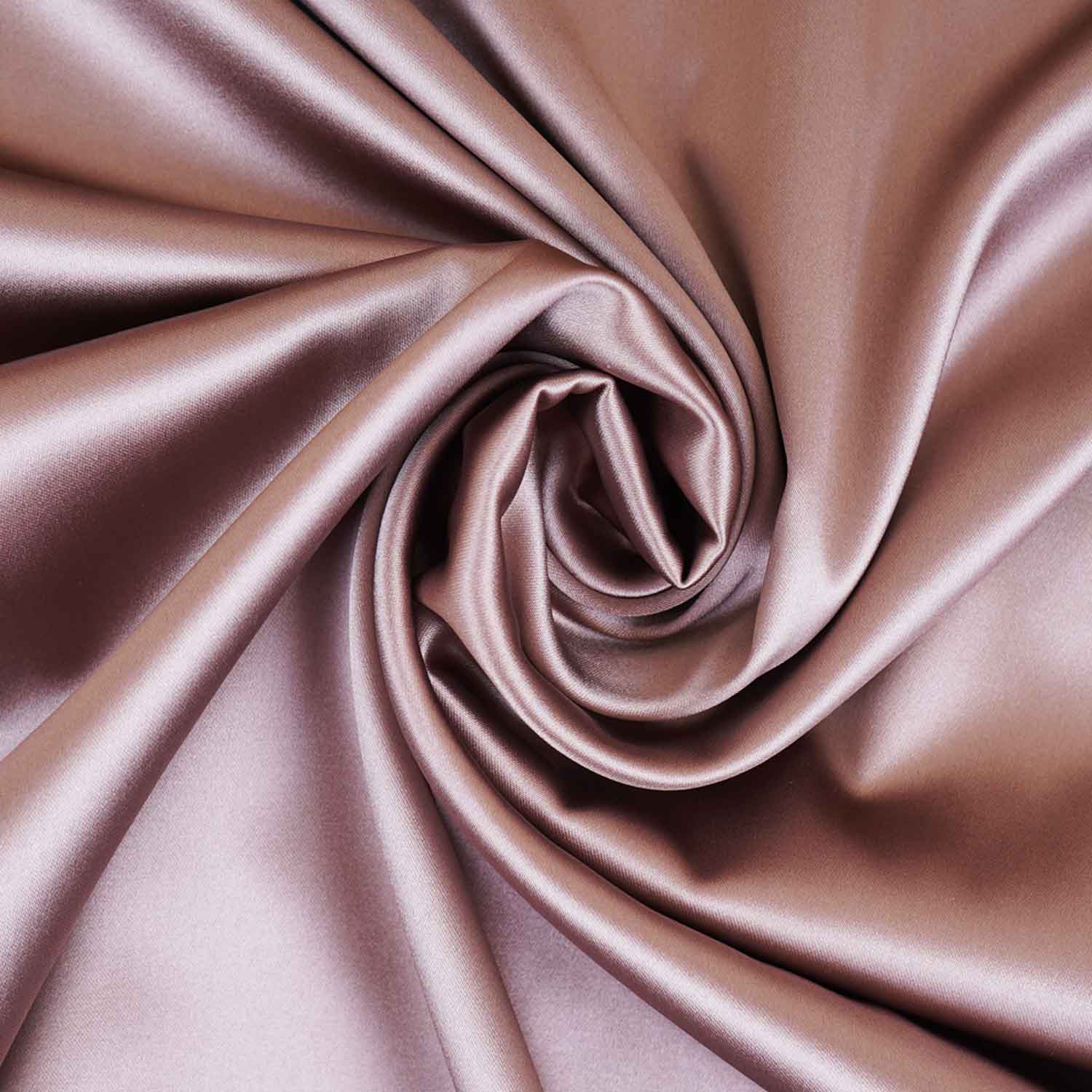 Metalic Grey Solid Celina Satin Fabric OE-29008 - TradeUNO