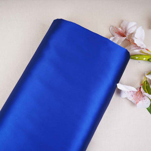 Royal Blue Solid Celina Satin Fabric OE-29009 - TradeUNO