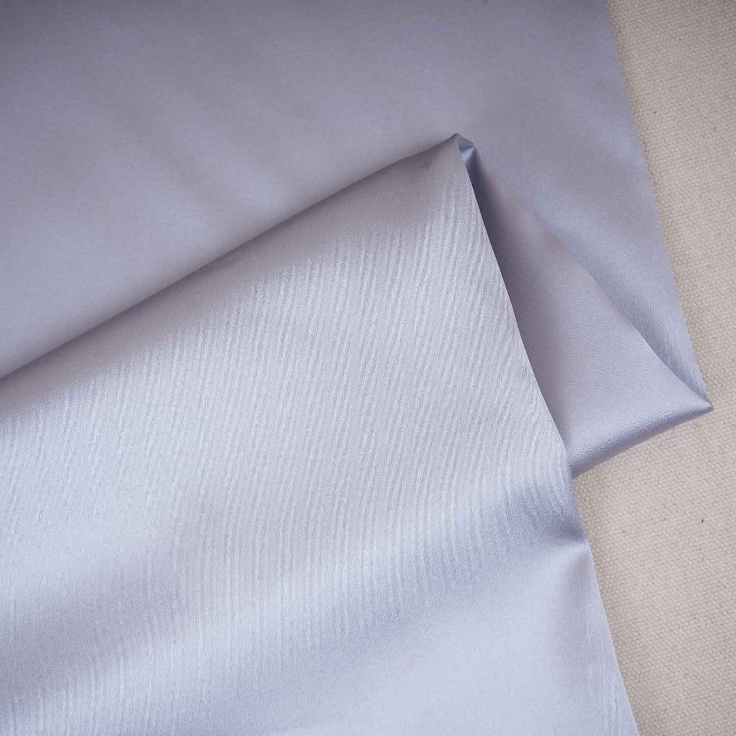 Silver Grey Solid Celina Satin Fabric OE-29010