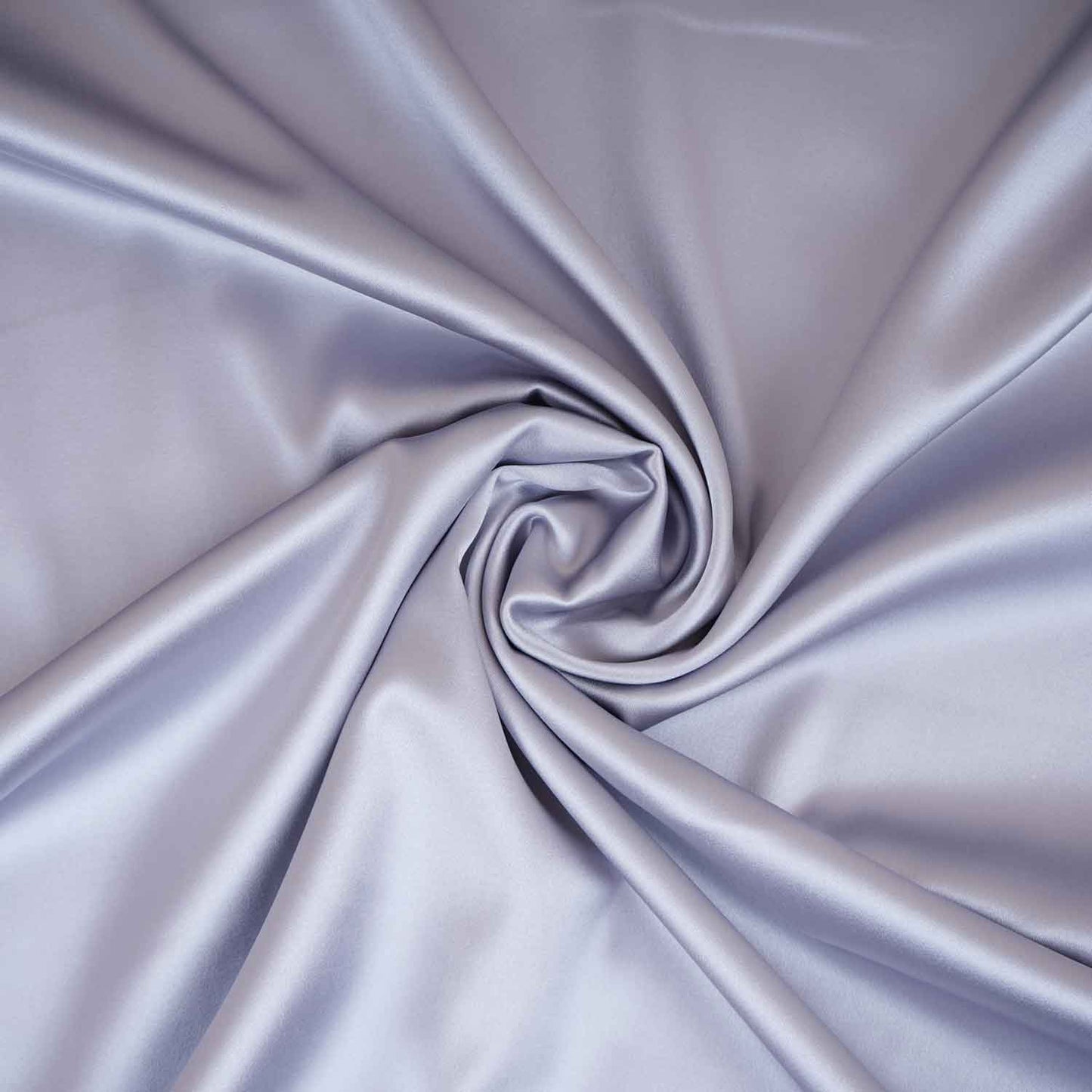 Silver Grey Solid Celina Satin Fabric OE-29010
