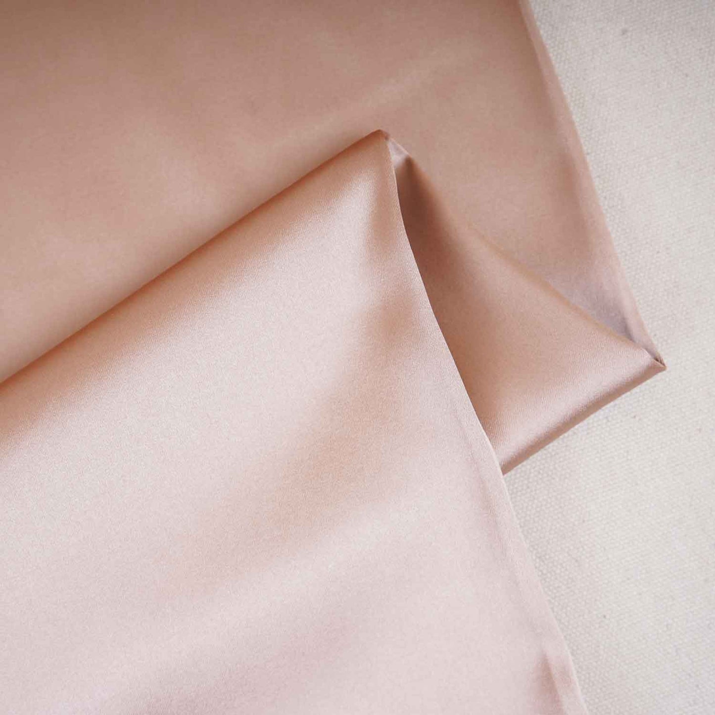 Peach Solid Celina Satin Fabric OE-29011