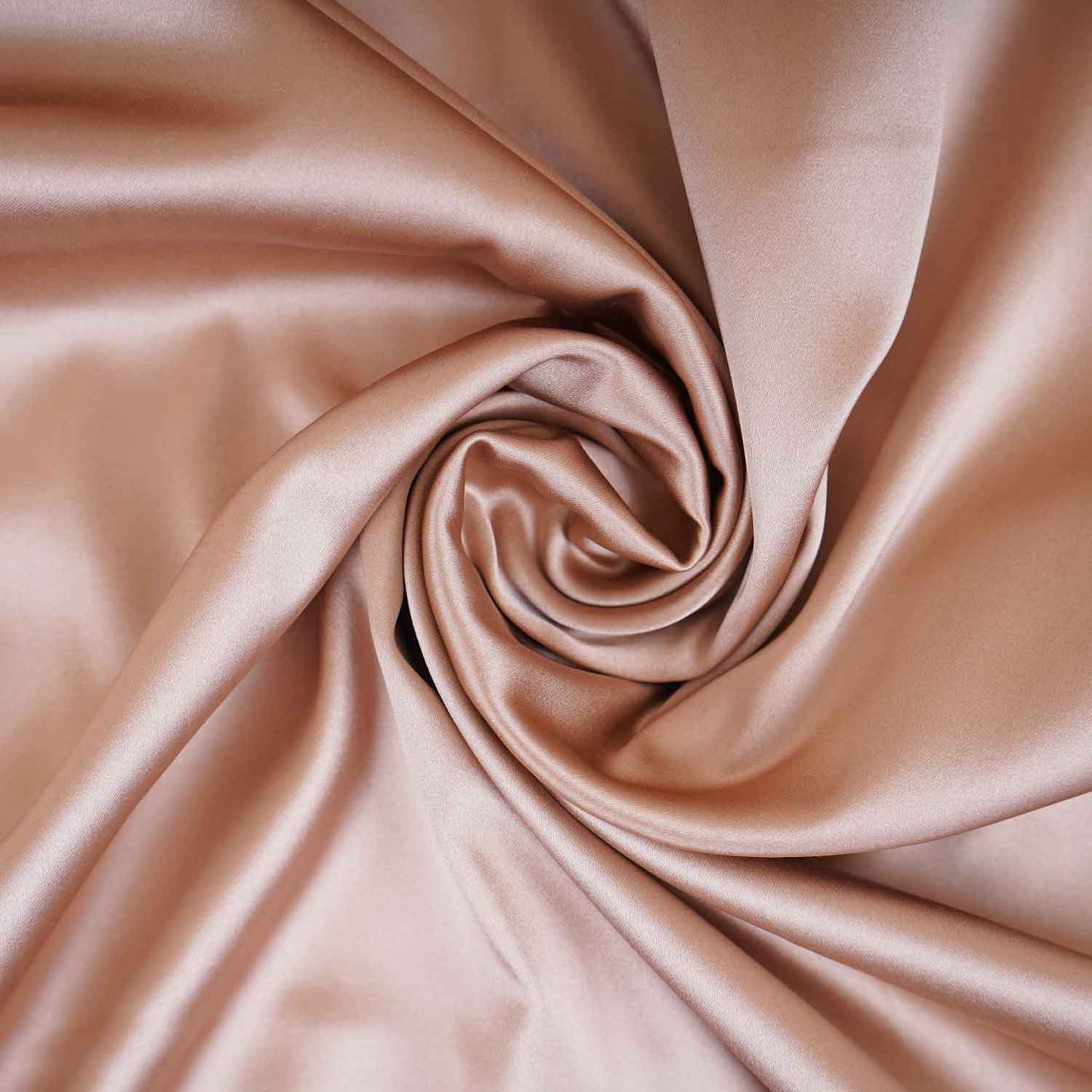 Peach Solid Celina Satin Fabric OE-29011