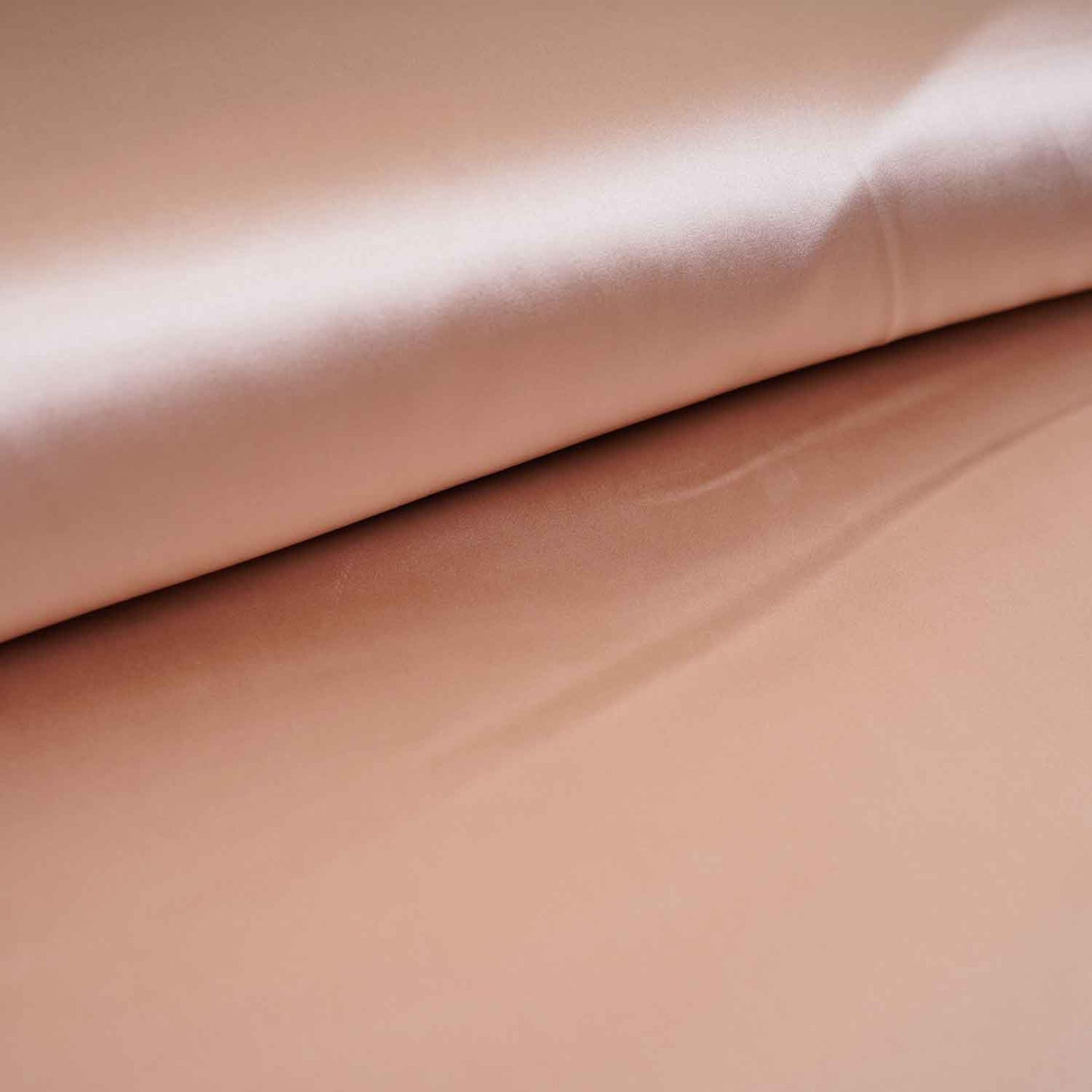 Peach Solid Celina Satin Fabric OE-29011