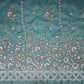 Sea Green Floral Cutdana embroidery Tissue Fabric WI-29022 - TradeUNO