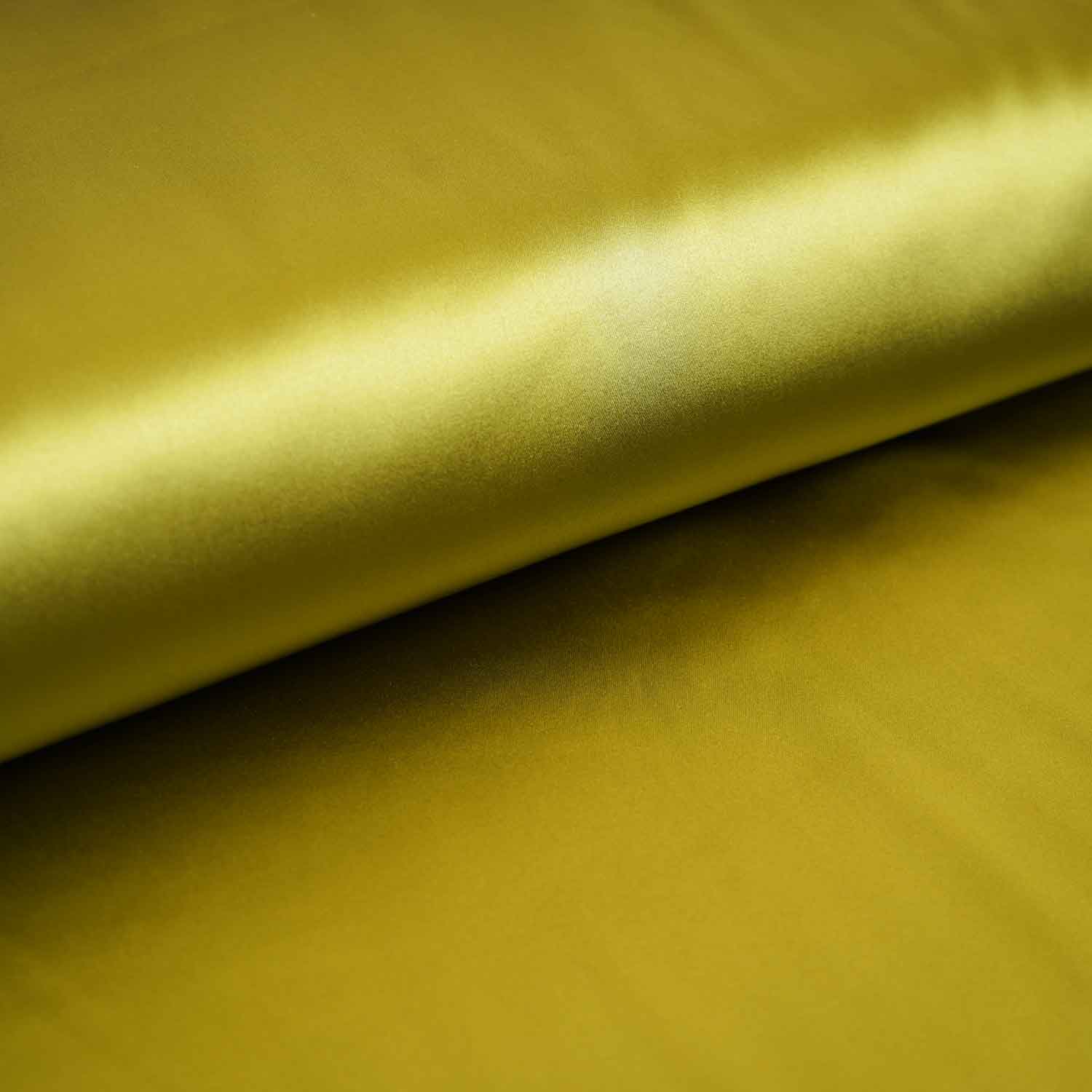 Olive Green Solid Celina Satin Fabric OE-29028 - TradeUNO
