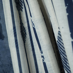 Blue Abstract Print Muslin Dupatta