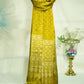 Mustard Floral Dupatta Mashru Silk Fabric