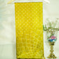 Mustard Floral Dupatta Mashru Silk Fabric