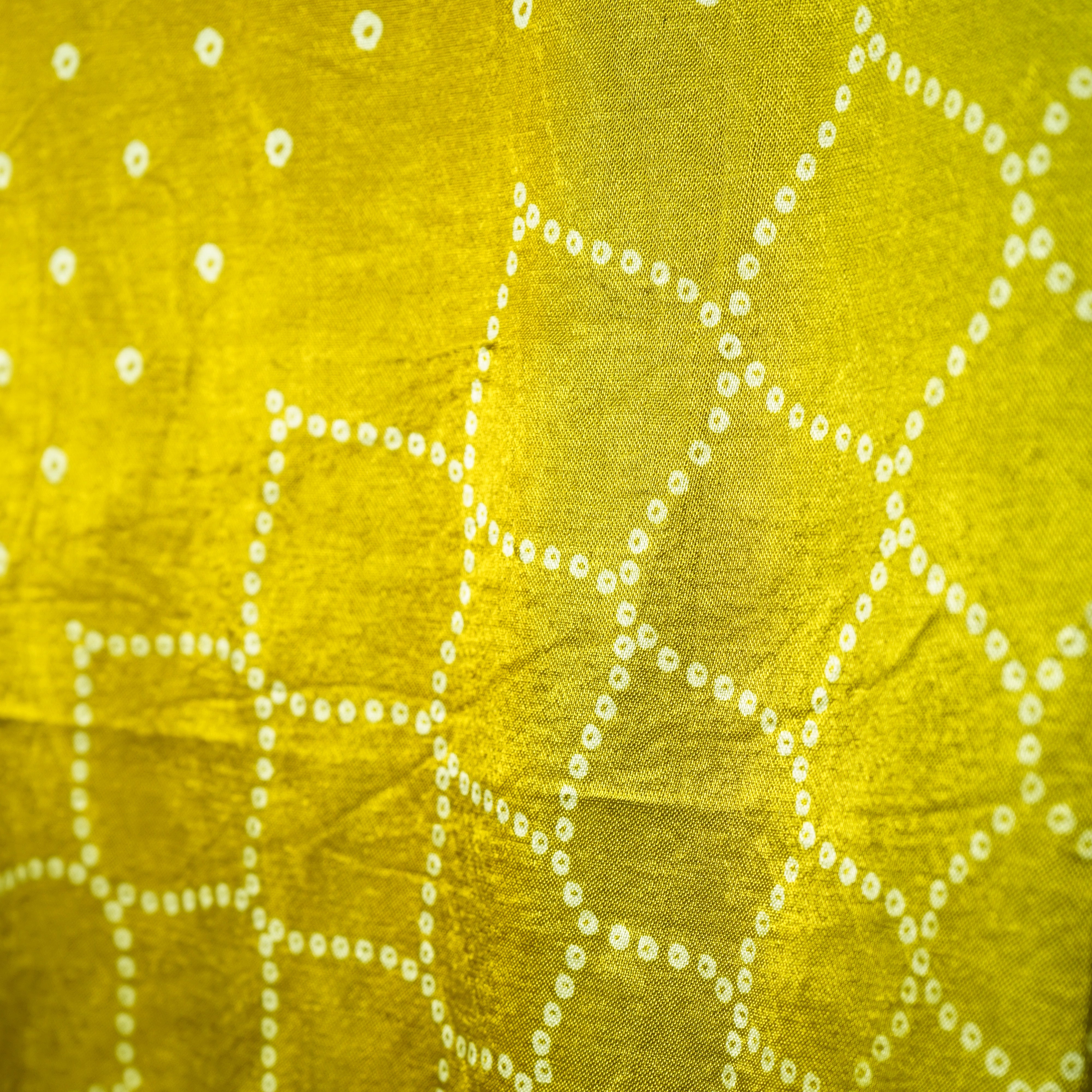 Mustard Floral Dupatta Mashru Silk Fabric