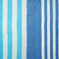 White Blue Stripes Cotton Casement TU 1036