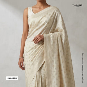 White Gold Dyeable Katan Silk KRE-15610 - TradeUNO