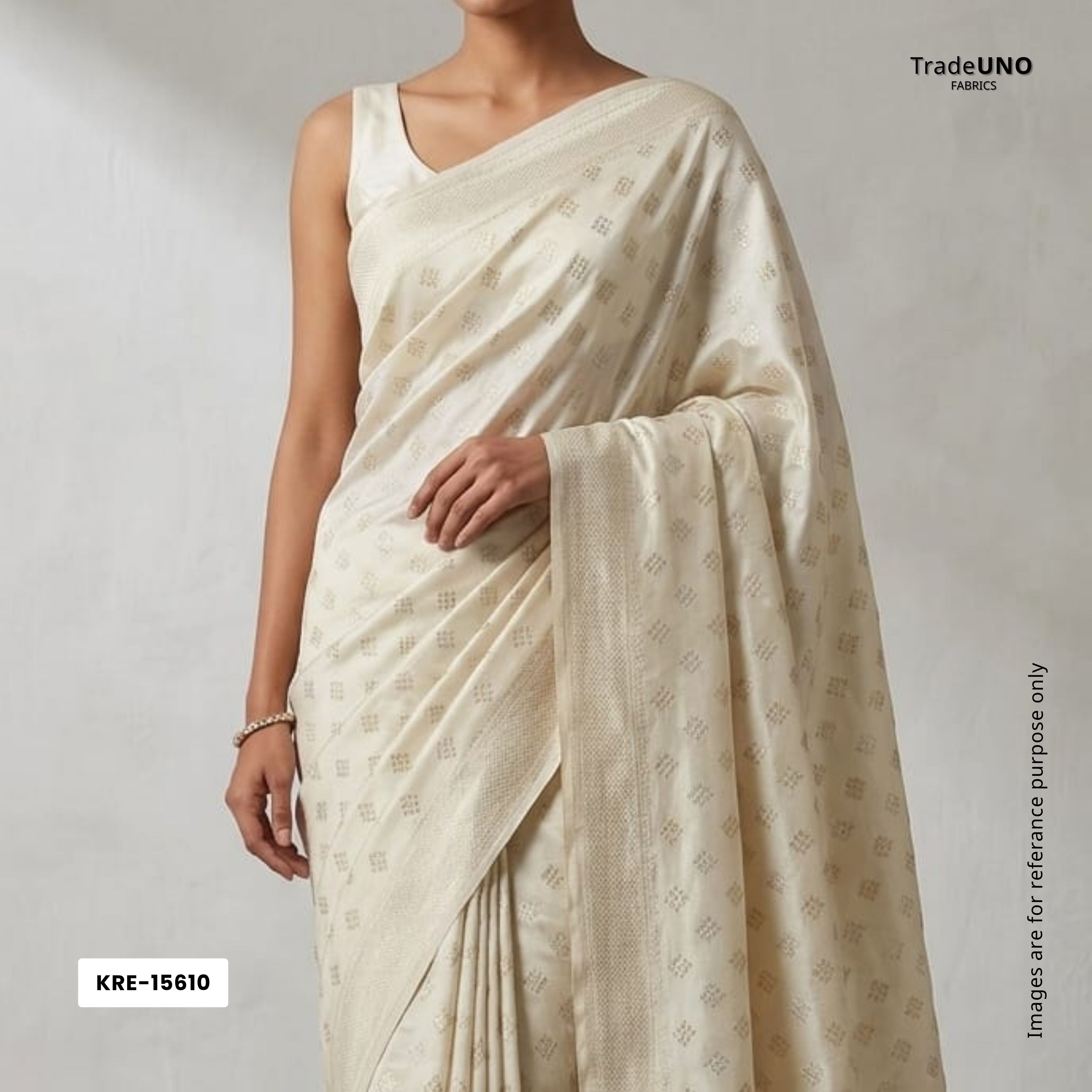 White Gold Dyeable Katan Silk KRE-15610 - TradeUNO