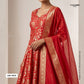 Red Banarasi Brocade KRE-19170 - TradeUNO