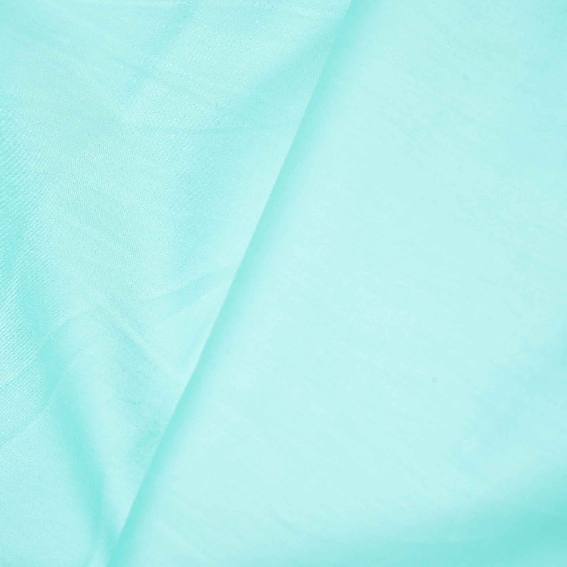Aqua Blue Solid Cotton Satin MSMR-11236