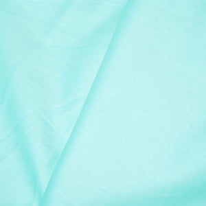 Aqua Blue Solid Cotton Satin MSMR-11236