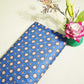 Blue Goemeterical Print Modal Satin VC-11268
