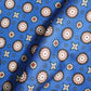 Blue Goemeterical Print Modal Satin VC-11268