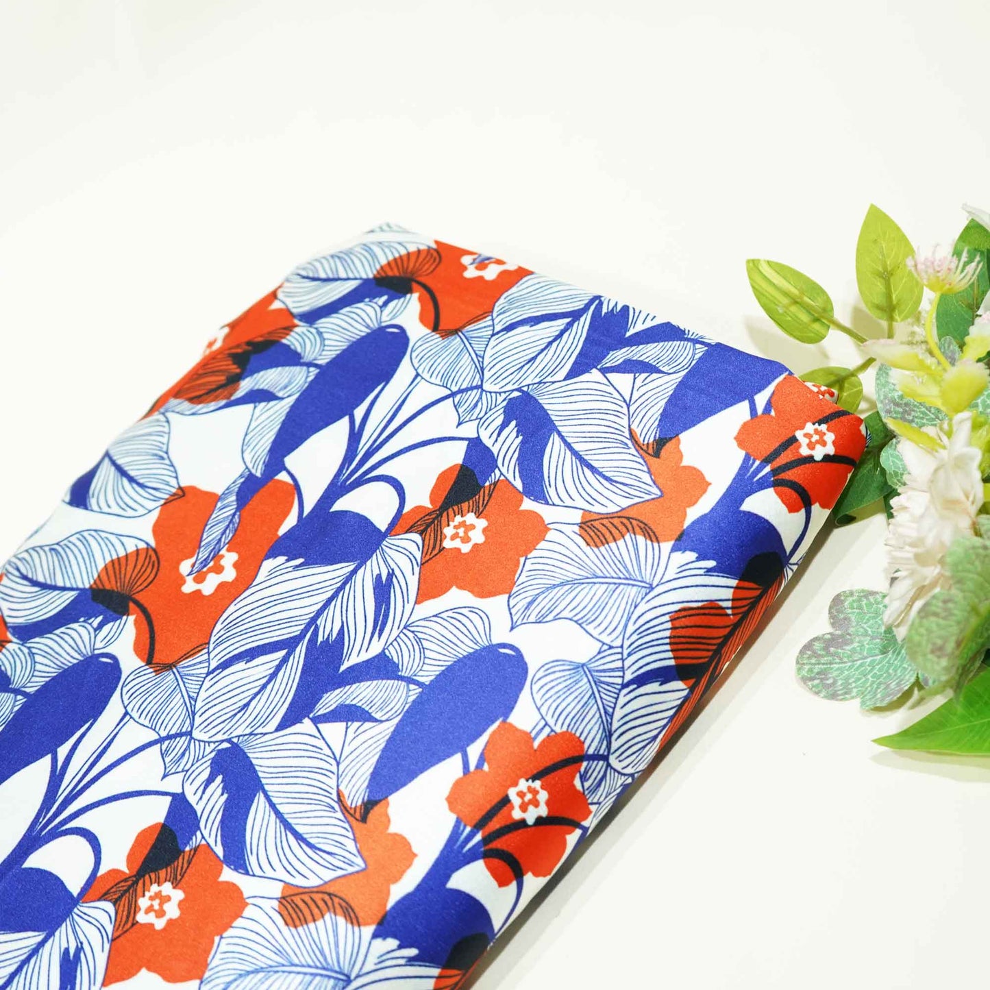 Multicolor Floral Print Japan Satin VC-11312