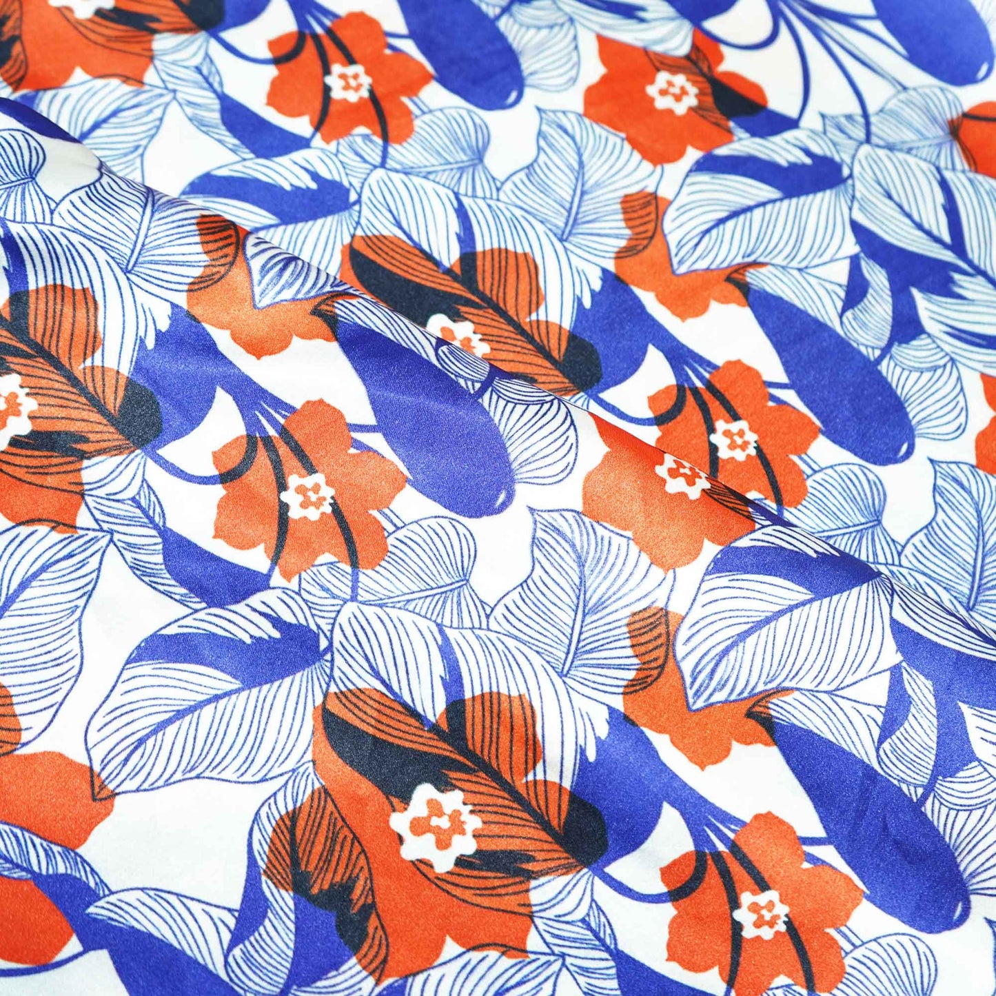 Multicolor Floral Print Japan Satin VC-11312