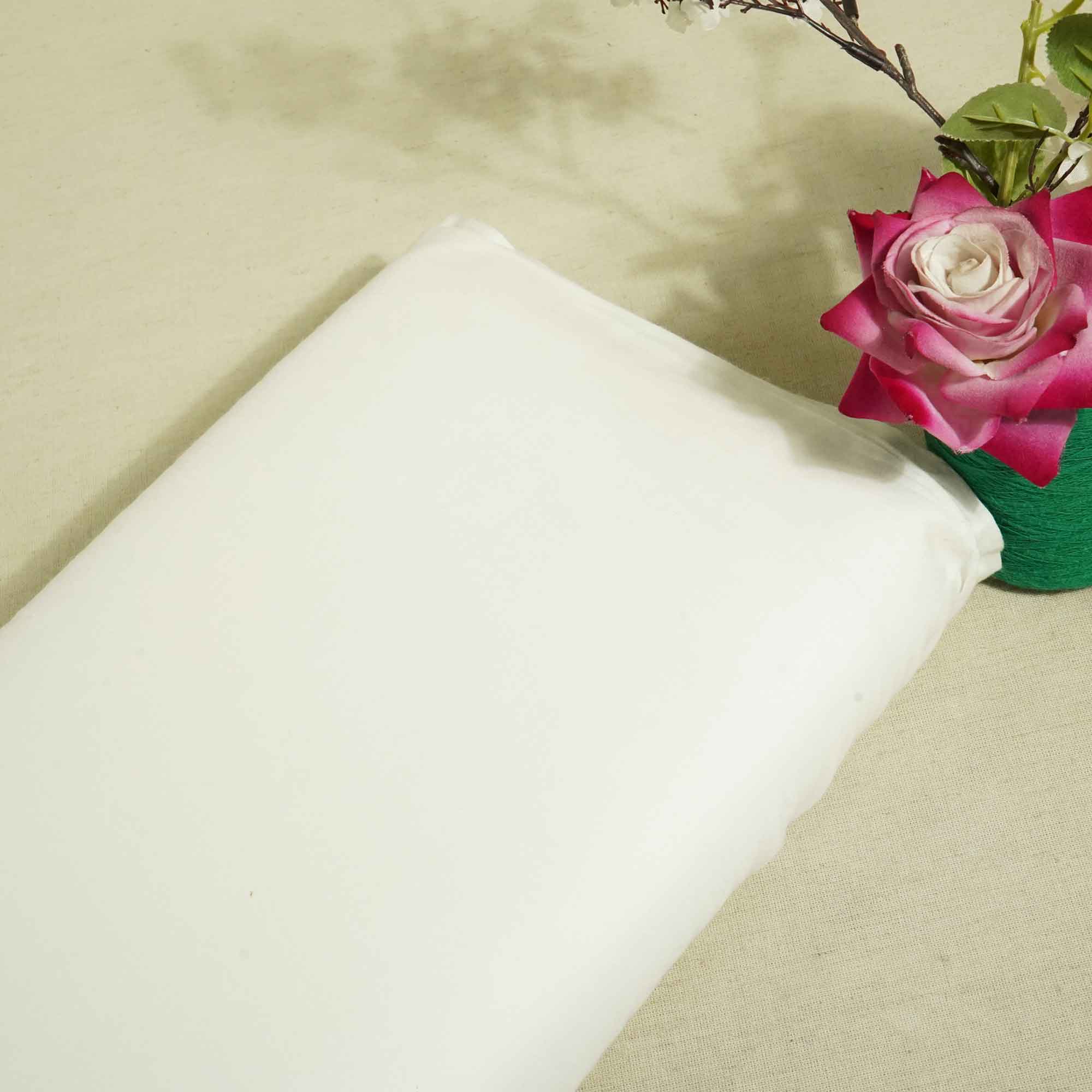 White Solid Dyeable Dull Muslin TU-11488