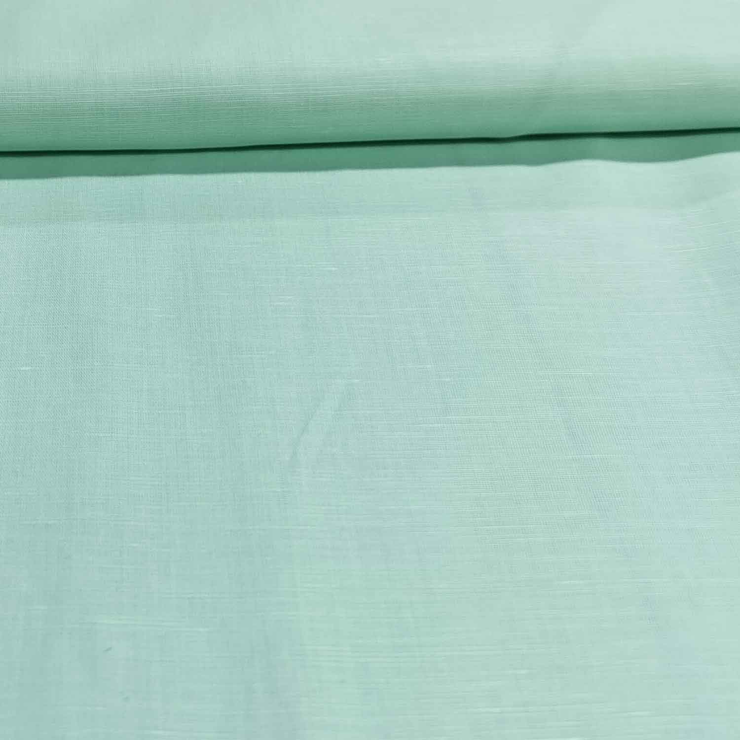 Mint Green Solid Cotton linen MKT-11495