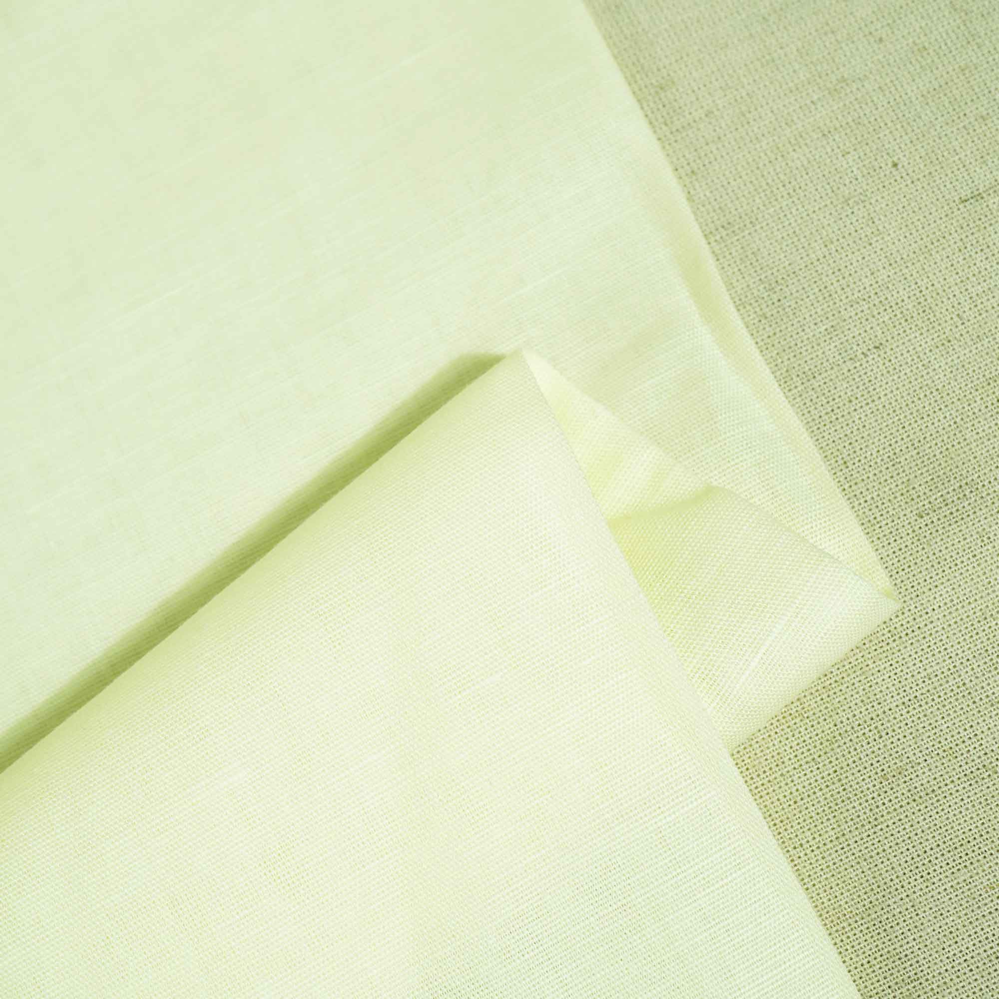 Yellow Solid Cotton linen MKT-11499