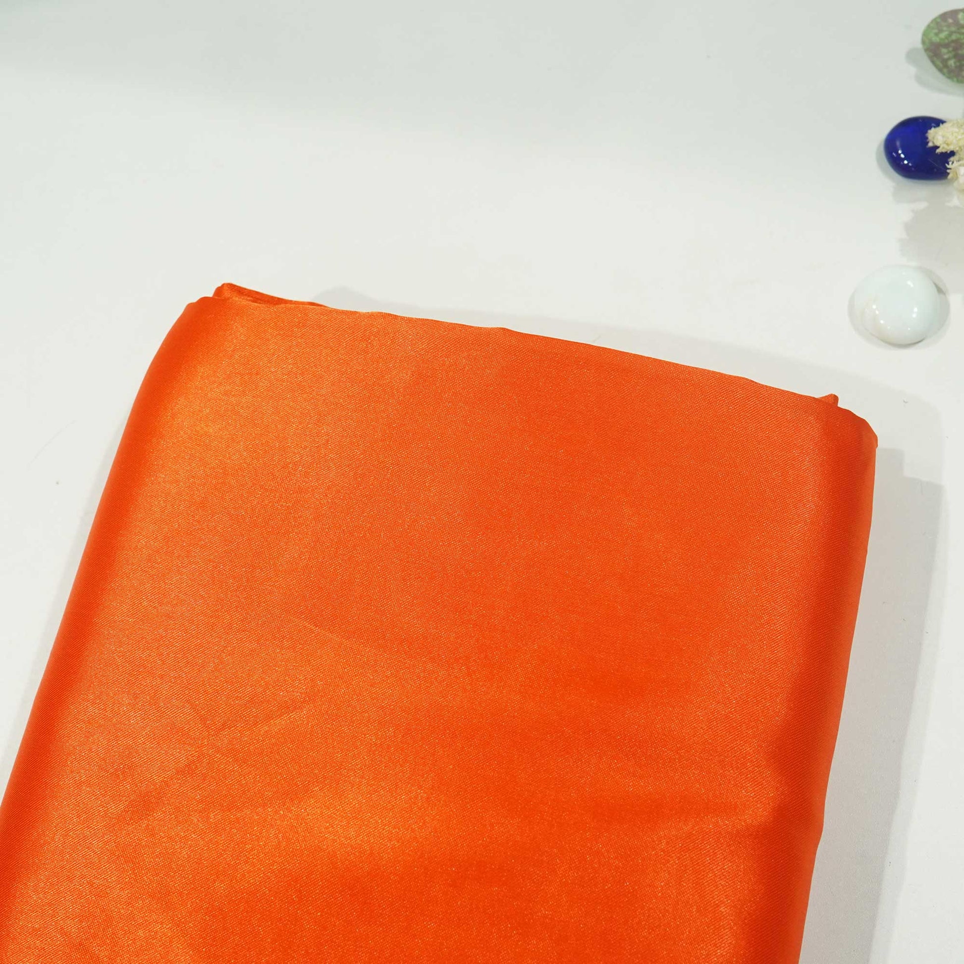 Orange Solid Satin KAT-11607