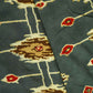 Grey Floral Foil Print Rayon TU-11813