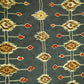 Grey Floral Foil Print Rayon TU-11813