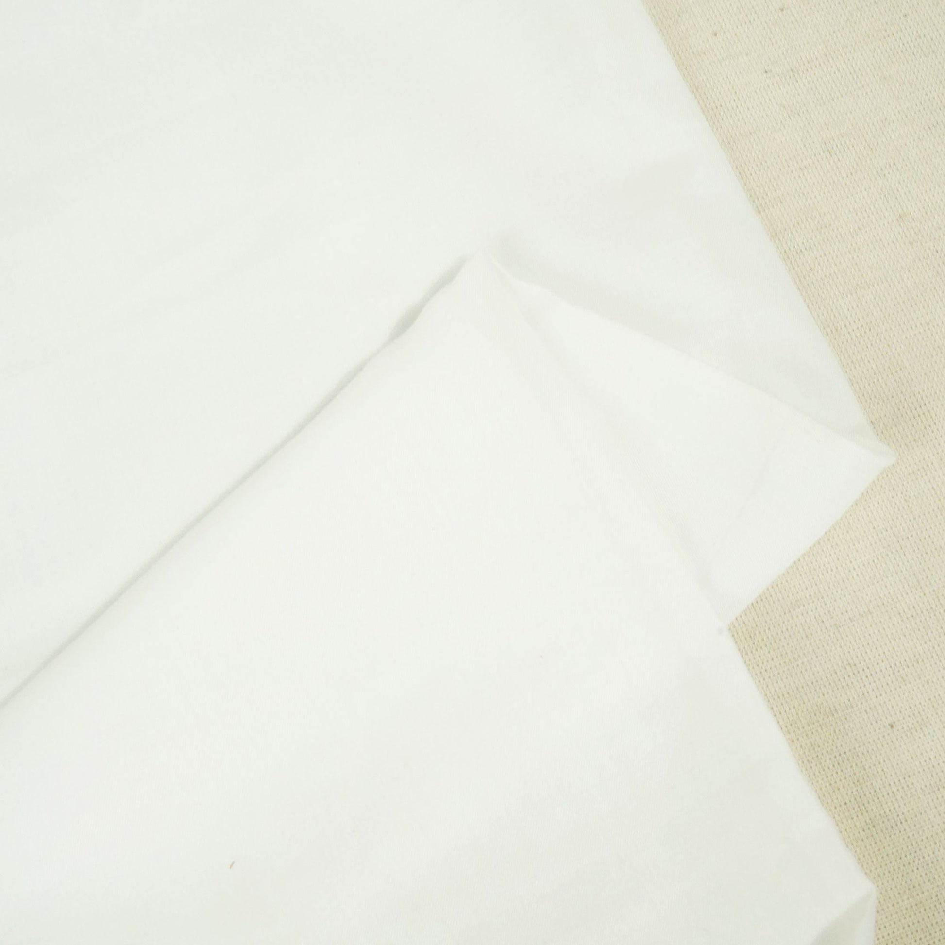 White Solid PC Cotton Fabric TU-11936
