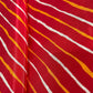 Red Lehariya Print Crepe Fabric