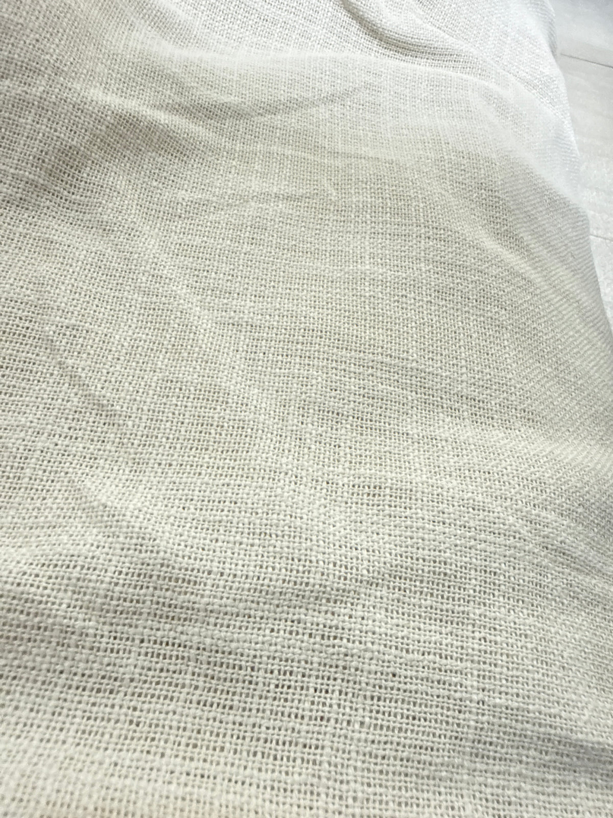 Off White Solid Recycled Pet Fabric TRN-29951