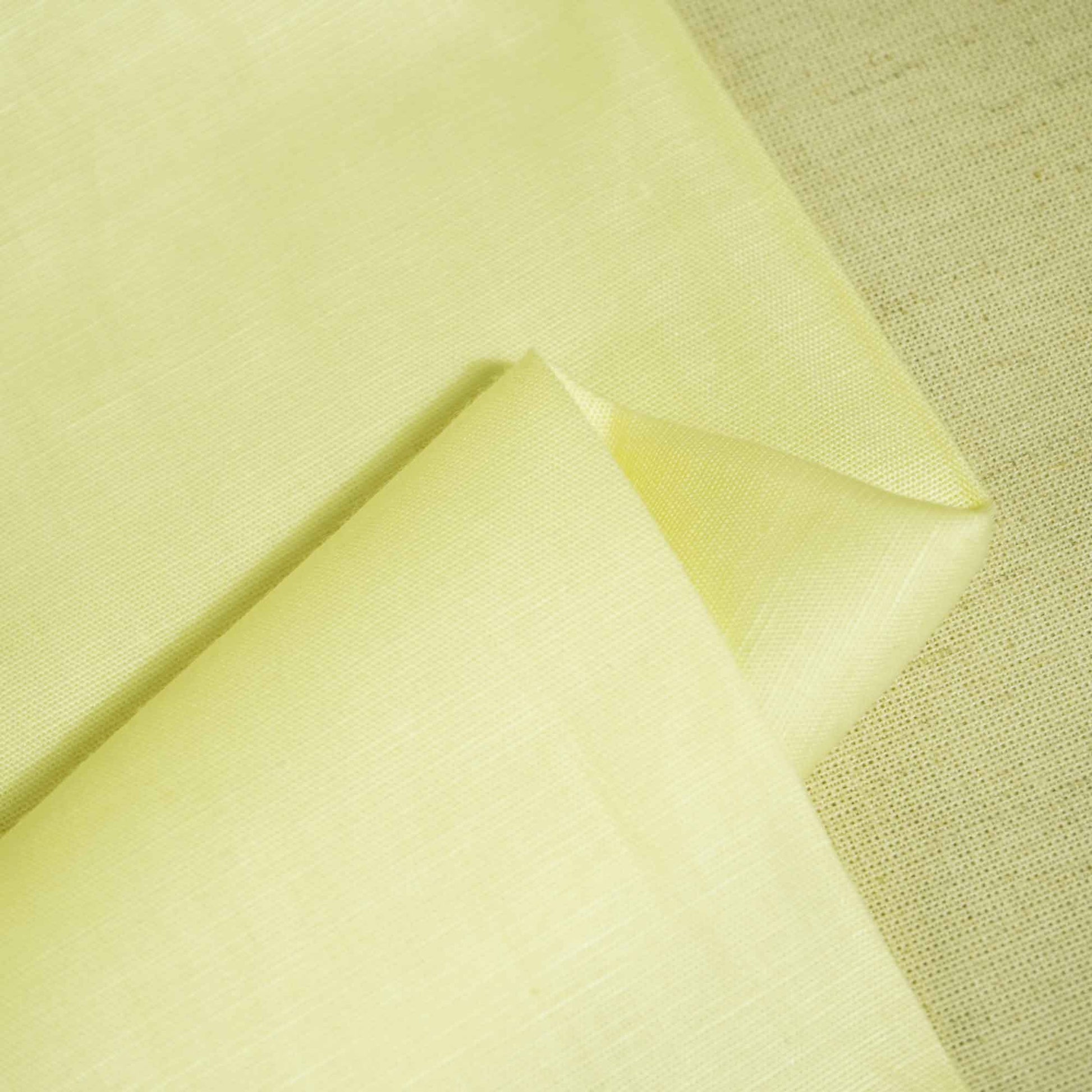 Banana Yellow Solid Cotton Linen MKT-12212