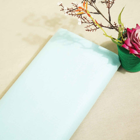 Aqua Blue Solid Cotton Linen MKT-12213