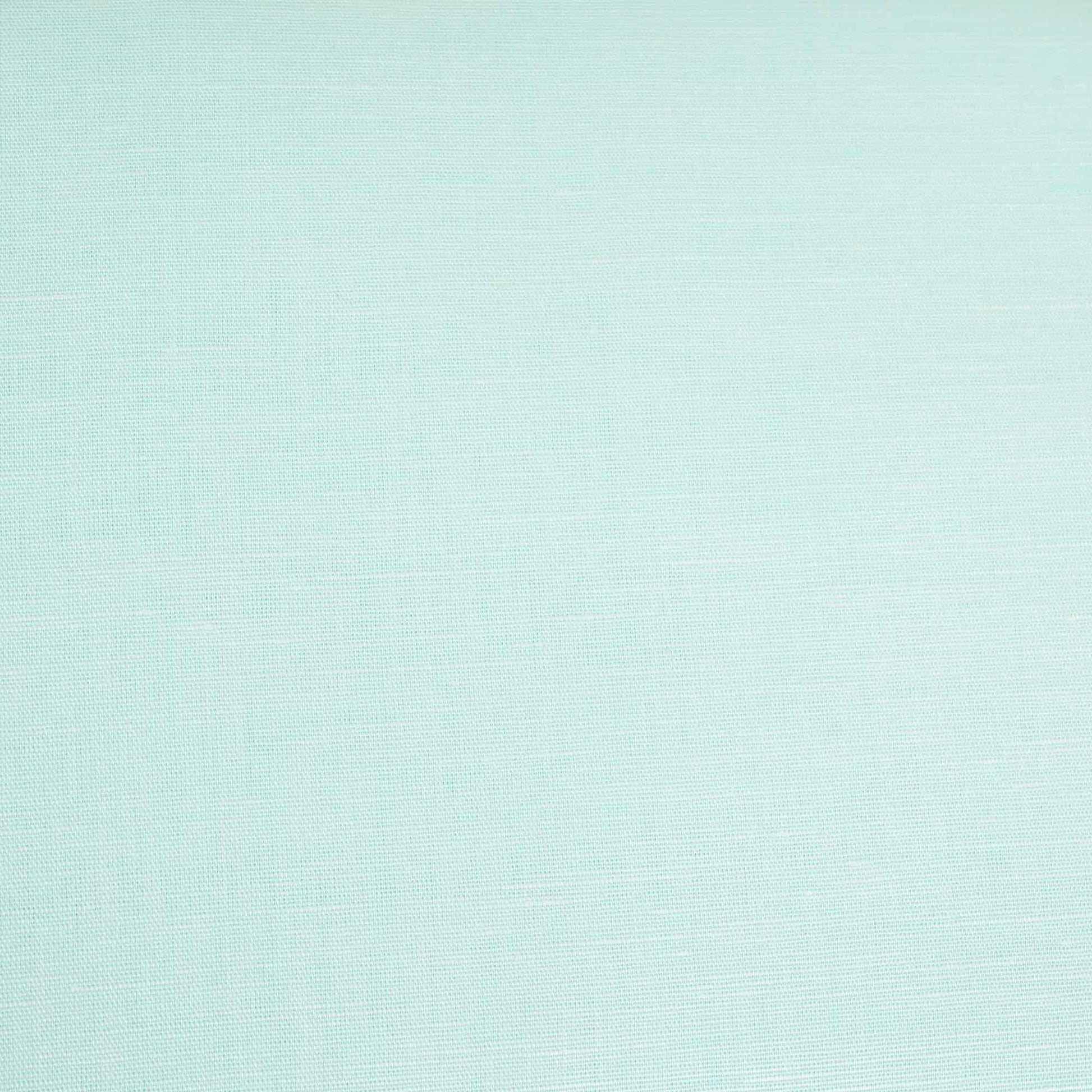 Aqua Blue Solid Cotton Linen MKT-12213